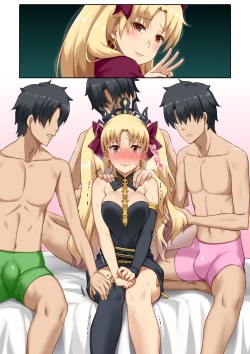 Ereshkigal vs three Fujimaru