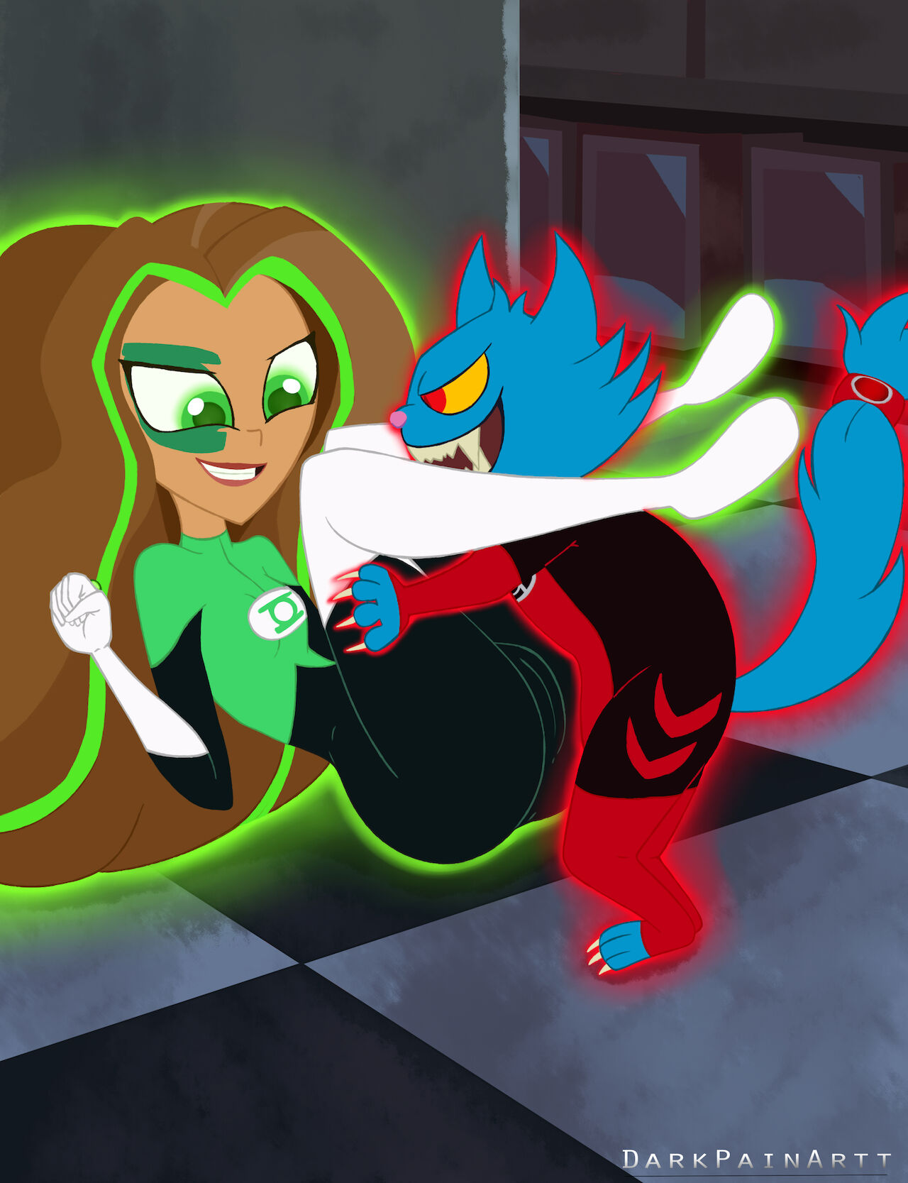 Dex-Starr x Green Lantern/Jessica Cruz DC Superhero Girls page 2 full