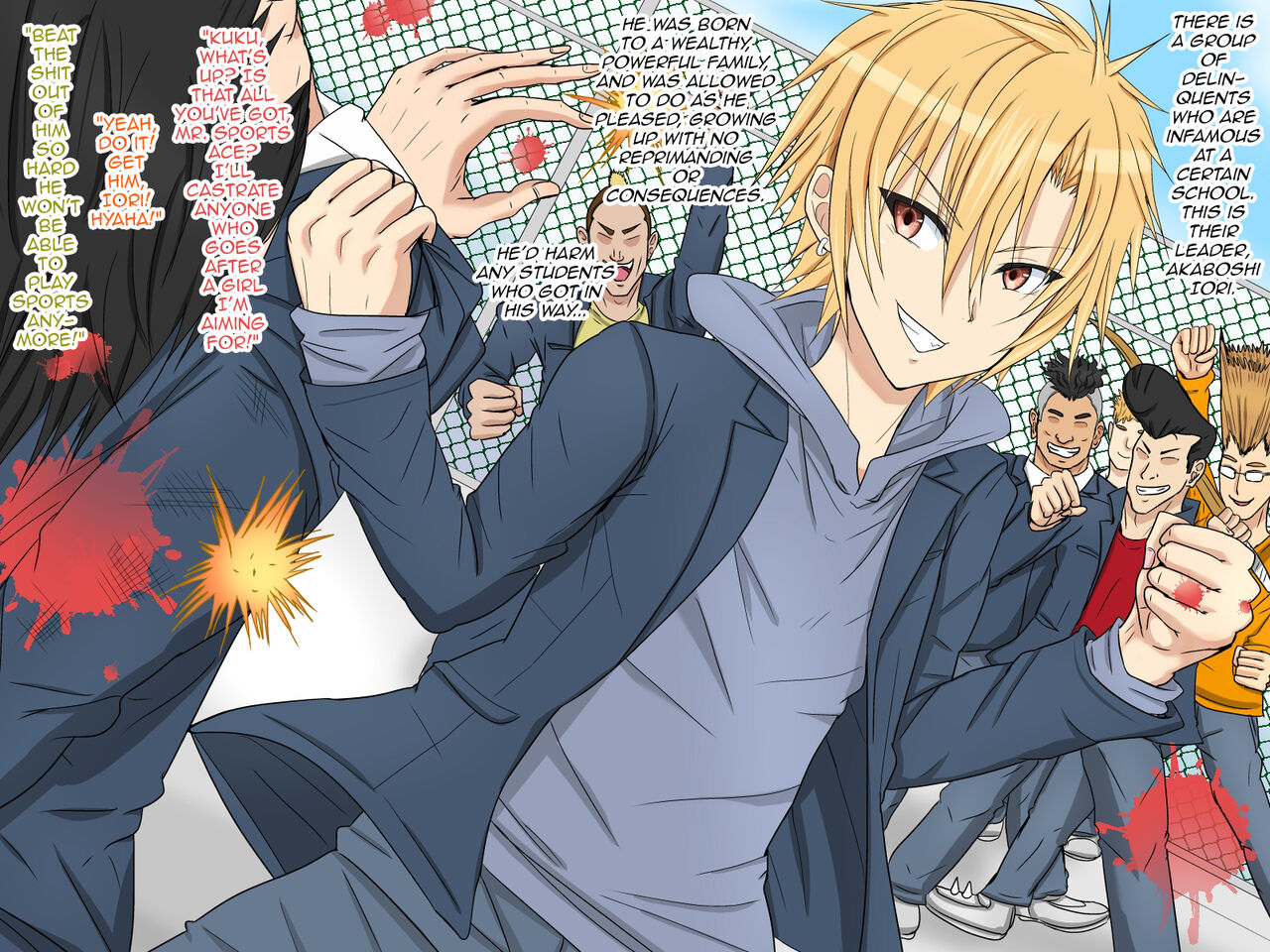 Furyou Shounen no Mesuochi Densha Josou saseta Furyou Leader o Kaishin saseru made Tsuzuku Fukushuu Chikan Game page 2 full